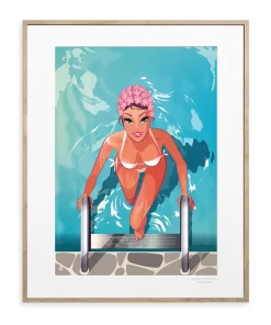 Alternative view of Affiche Monsieur Z - Baigneuse