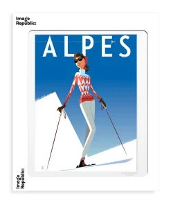 Affiche Monsieur Z - Alpes fille rouge