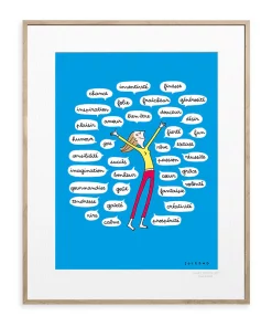 Alternative view of Affiche Soledad - Bulles bleu