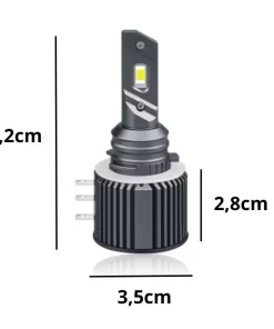 Alternative view of Pack Ampoule LED H15 FORD Mondeo Mk5 Break (CF) (09.2014 et +) - 80W Blanc pur