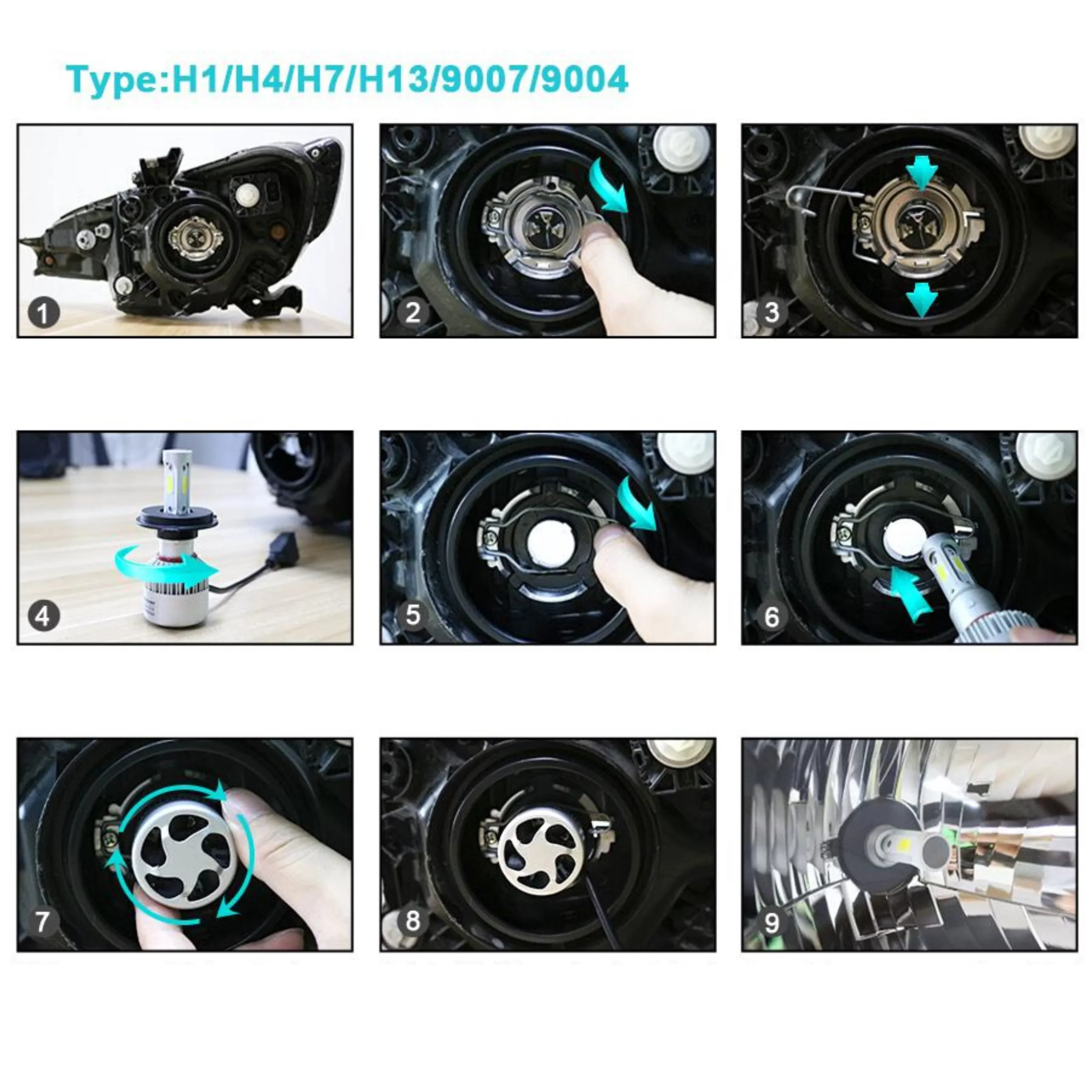 Pack ampoules LED H1 ALPINA B8 Coupe (E36) (01.1995 à 03.1998) – Image 4