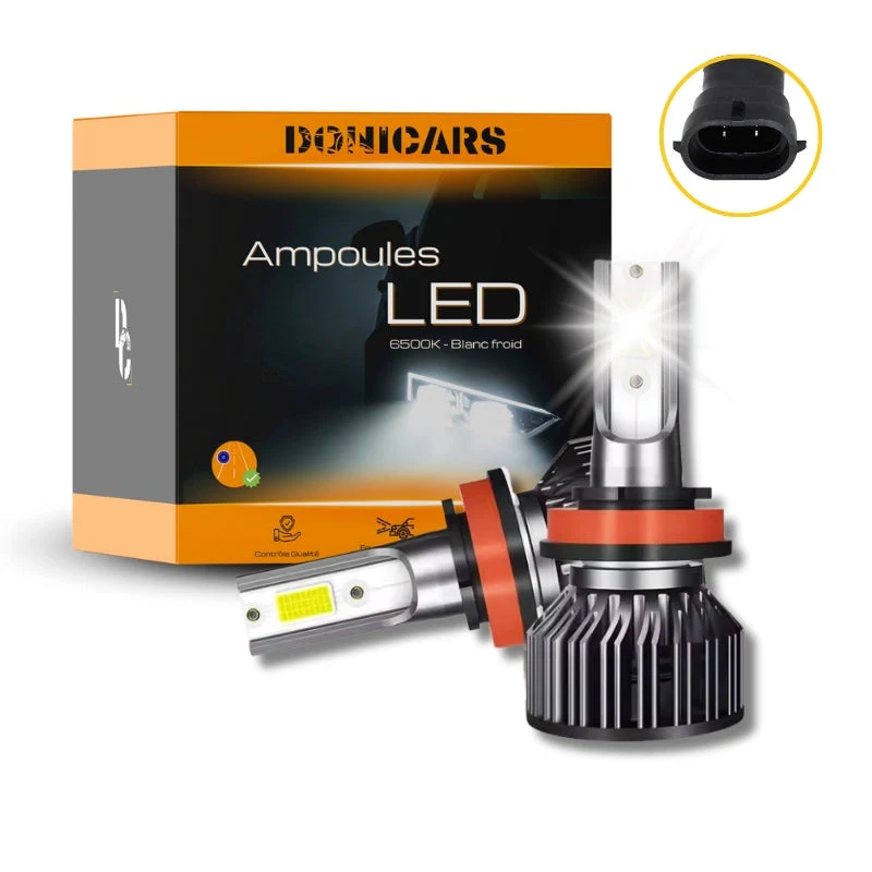 Pack Ampoules LED VW Jetta Mk6 (162, 163, AV3, AV2) (04.2010 et +) LED H8 Blanc pur 72W