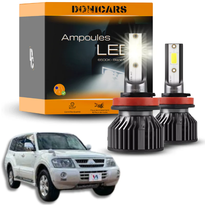 Pack Ampoules LED H4 Mitsubishi Pajero III (2000 à 2006) - Kit LED