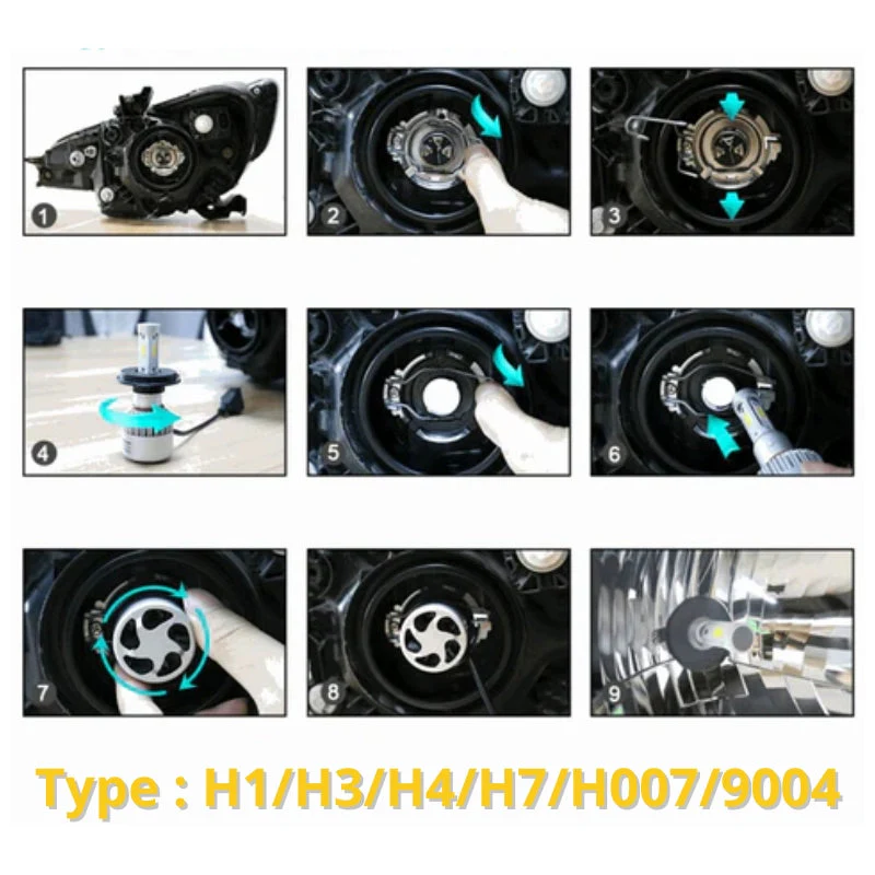 Pack ampoules LED H3 VAUXHALL Astravan Mk5 (H) (A04) (03.2005 et +) - 72W Blanc pur – Image 4