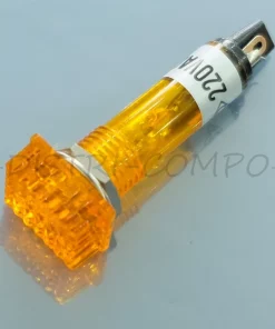 Voyant de signalisation orange 230V rectangulaire 14.76x11.92mm