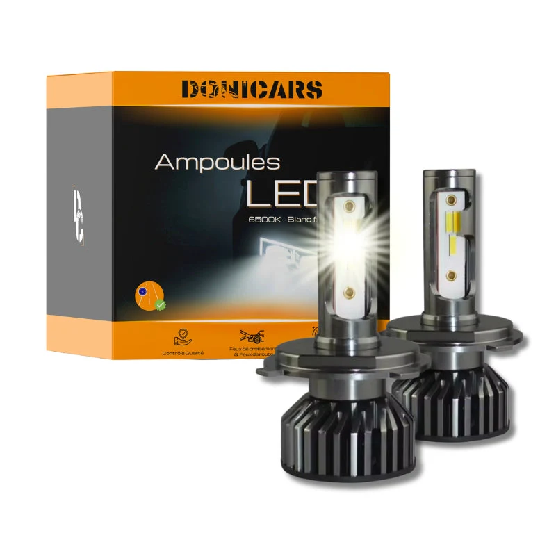 Pack Ampoules LED H4 MITSUBISHI Pajero II Canvas Top V20 (12.1982 à 12.1991) - Blanc 72W