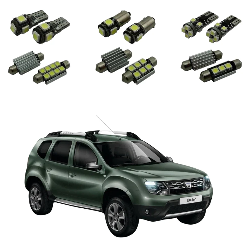 Kit LED Dacia Duster (2010 - 2017) Pour Habitacle - Full LED Complet